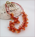 Flames of Flowers Beadwork Necklace (BW110)