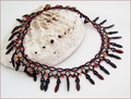 Flames Collar Necklace (BW111)