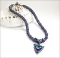 'Azrak' Swarovski Crystal Beaded Necklace (BW103)