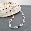 Moonstone & Crystals Necklace (CG71)