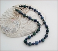 Chrysocolla Knotted Necklace (SS113)