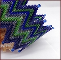 Stormy Seas Zig Zag Beadwork Bracelet (BB43)