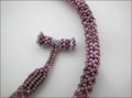 Lilac Chenille Rope Necklace (BW015)