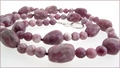 Lilac Lepidolite Knotted Necklace (CG59)