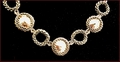 Golden Shadow Swarovski Beadwork Necklace (BW48)