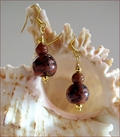 Goldstone Coins Necklace & Earrings (LS107)