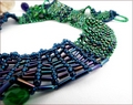 Peacock Beadwork Collar (BW0011)