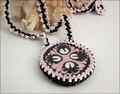 Pink Porcelain Pendant (BW63)