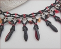 Flames Collar Necklace (BW111)