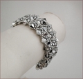 Diamond Silver Beadwork Bracelet (BB24)