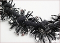 Urchin Black Swarovski Crystals Necklace BW105